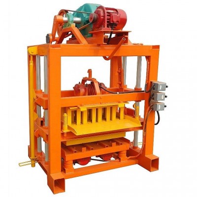 Qt4-40 Small Manual Hollow Interlock Block Laying Machines Fly Ash Brick Making Machine